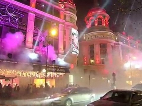 Inauguration des façades & vitrines de Noël au Printemps