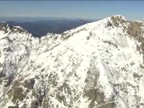 Survol de la montagnes corse sous la neige le 11/11/2009