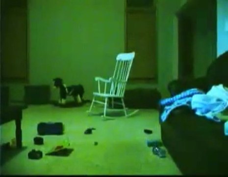 Real Ghost caught on tape!!! See how the chair moves