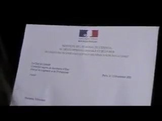 Le Collectif des Mal-logés en Colère chez Benoist Apparu