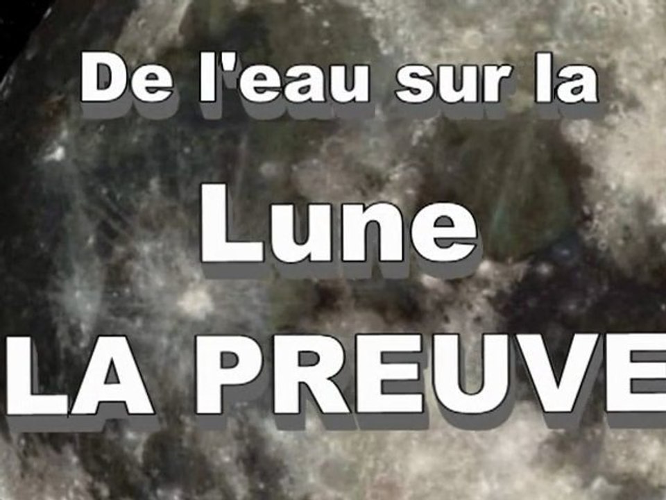 De l'eau sur la Lune