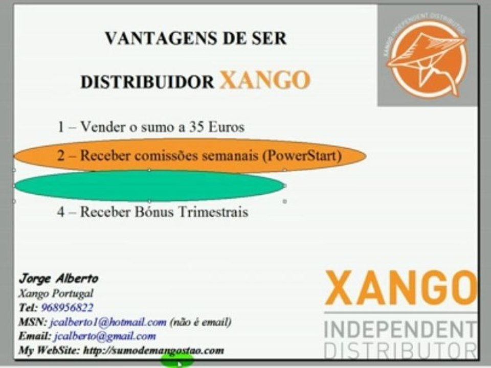 Comissões semanais XanGo - Powerstart
