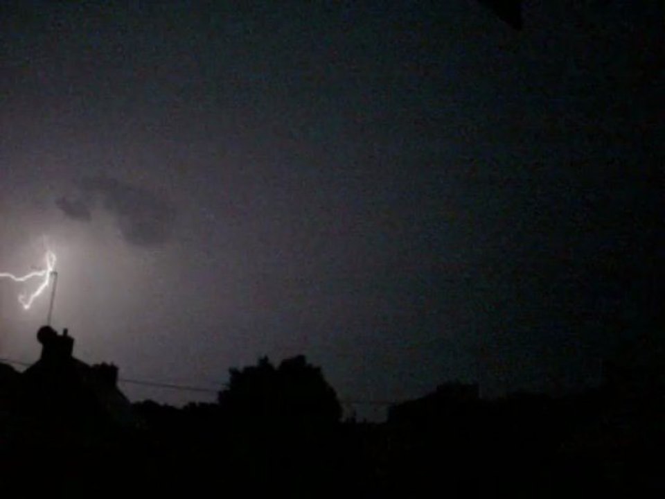 Orage du 2 juillet 2009 nuit Partie 1