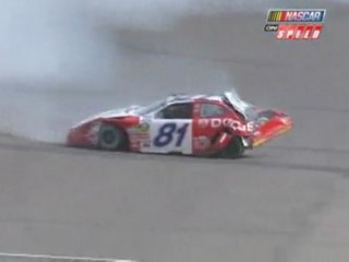 nascar nationwide phoenix 2009 qualif big crash tagliani