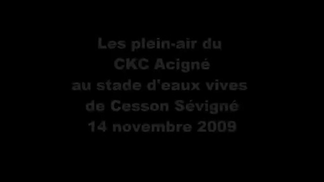 Bassin de Cesson 14 novembre 2009 - Club de kayak d'Acigné
