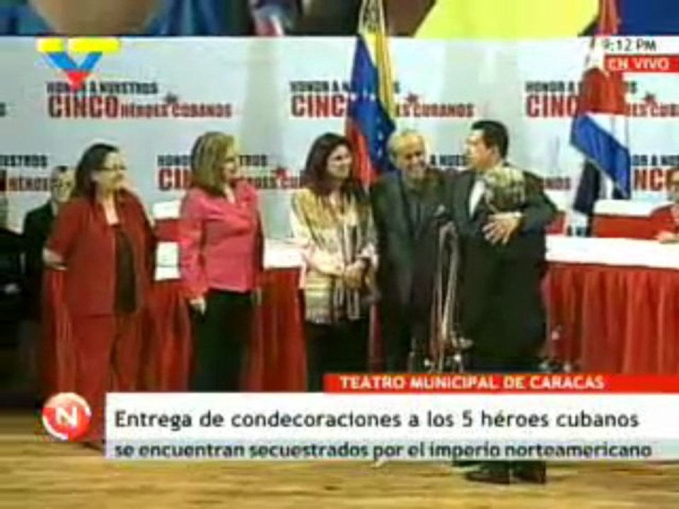 Orden Libertador Simón Bolívar a los Cinco Héroes Cubanos