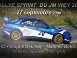 Rallye Sprint Jean Marie Wey 2009 :: Bouba et Math en Subaru