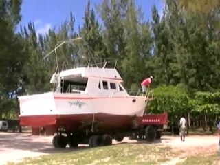 Mise à l'eau bateau Ritesh