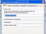 Zmiana ustawień poczty: Outlook 2003