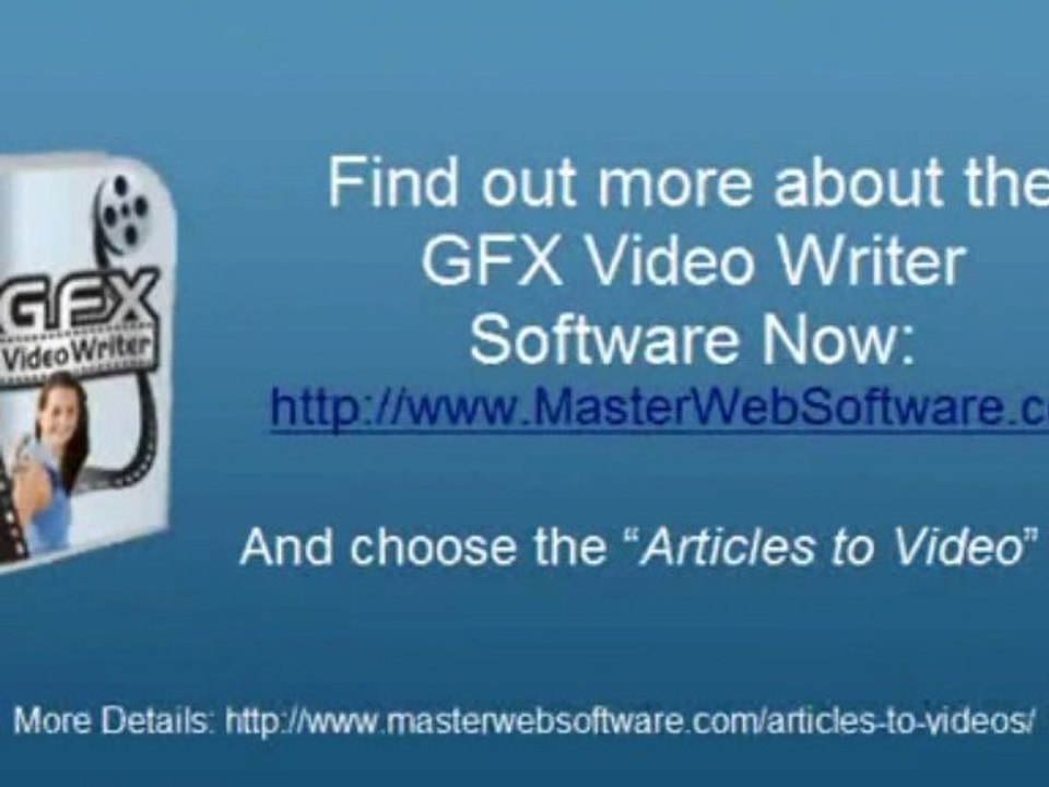 Turn Articles Into Videos