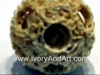 Ivory Chinese puzzle ball - 14 Layers