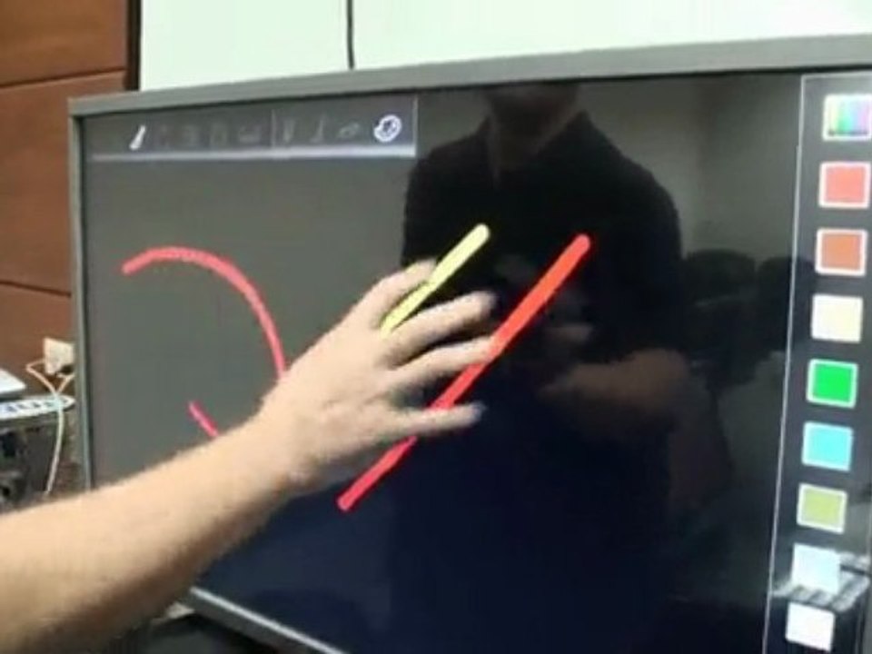 Albatron Optical Multi-Touch Technology demonstration