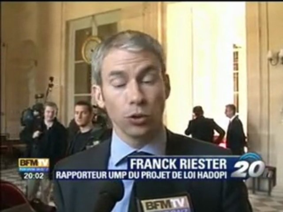 Franck Riester BFM TV 9 avril 2009