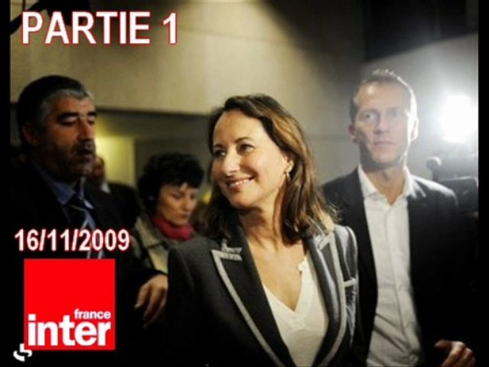 Ségolène Royal sur France Inter [16/11/2009]