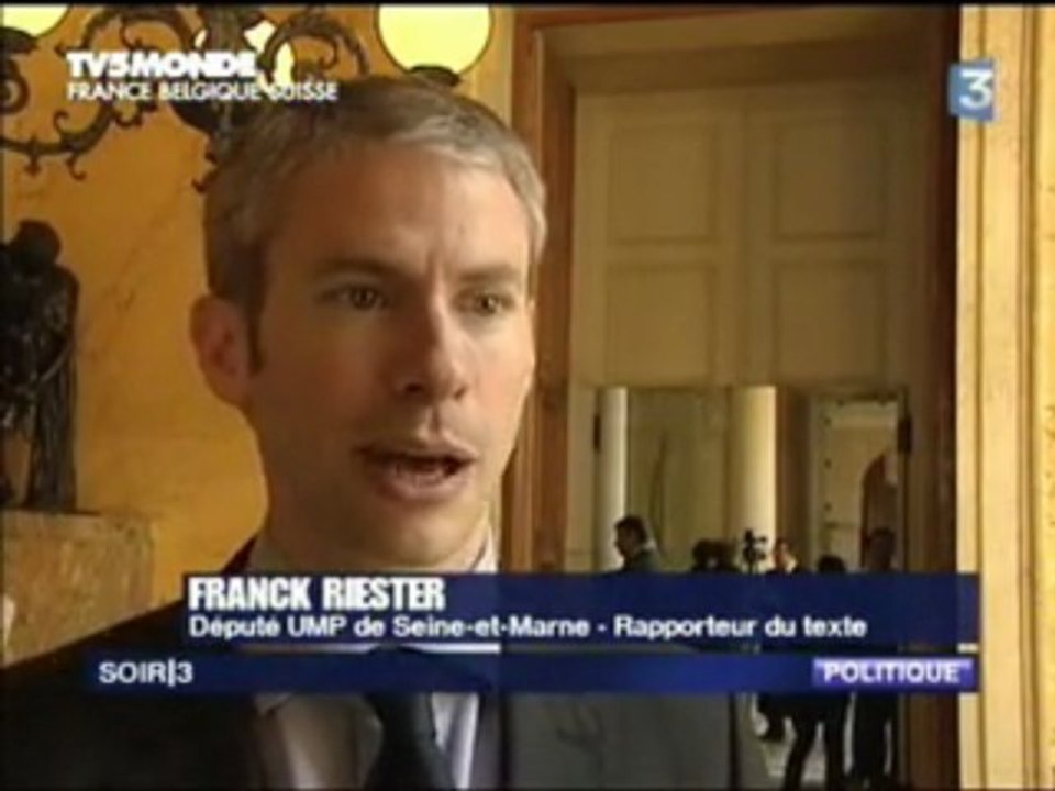 Franck Riester TV5 Monde 9 avril 2009
