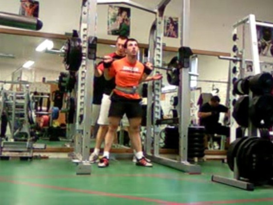 Squat 8*185kg 3eme série Romain P.