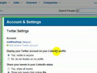 How to Sync your Twitter Status Updates with LinkedIn