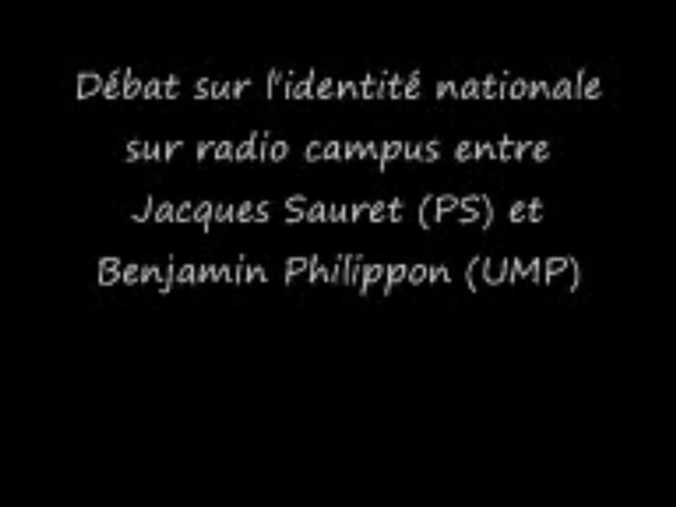 débat sur l'identité nationale sur radio campus Tours 3/3