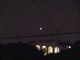 Ring type ufo morphing over Los Angeles