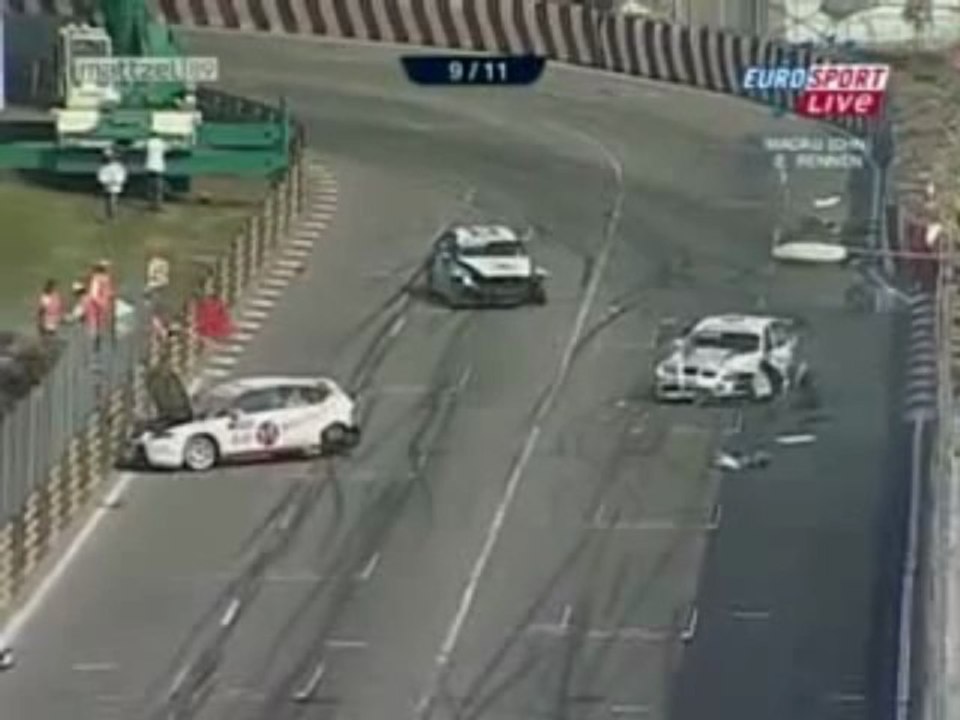 WTCC saison 2009 GP of Macau big crash