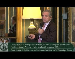 Rétinopathie/Basse vision - Epidémiologie du diabète