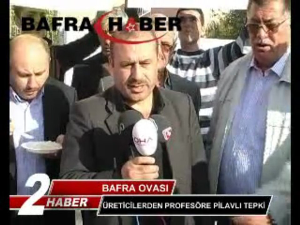 Üreticilerden profesöre pilavlı tepki