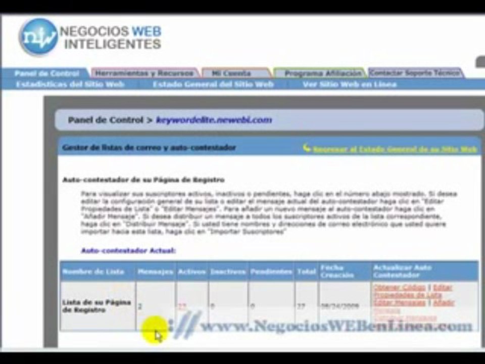 Autorespondedores o Autoresponders