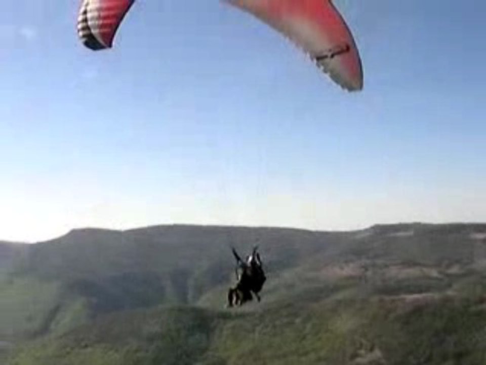 décollage en biplace avec esprit parapente