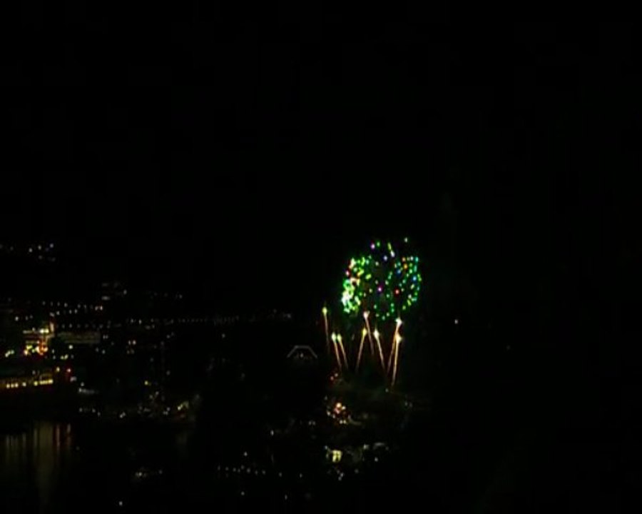 feu d'artifice PARTIE N° 1 de monaco 2009 avec  l'autriche