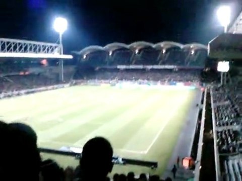 Lyon OM FORZA L'OM parcage marseillais supporters