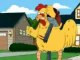 Family Guy chicken fights with music hilarious!