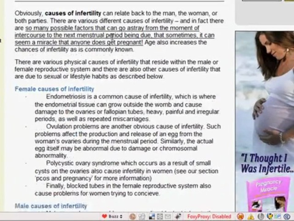 Causes Of Infertility