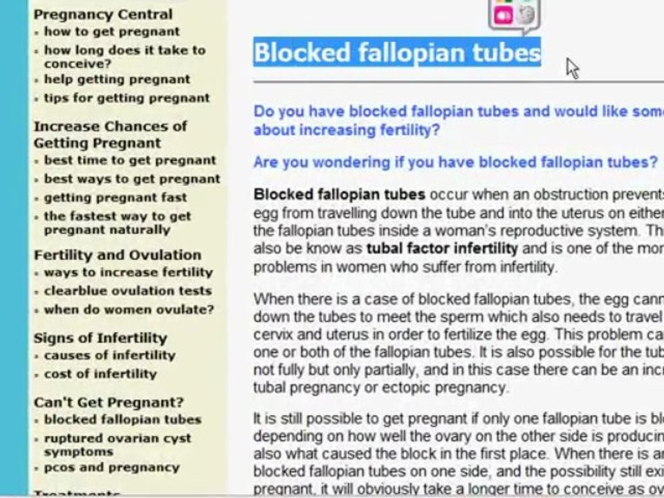 Blocked Fallopian Tubes