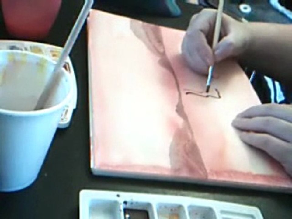 Un paysage en aquarelle