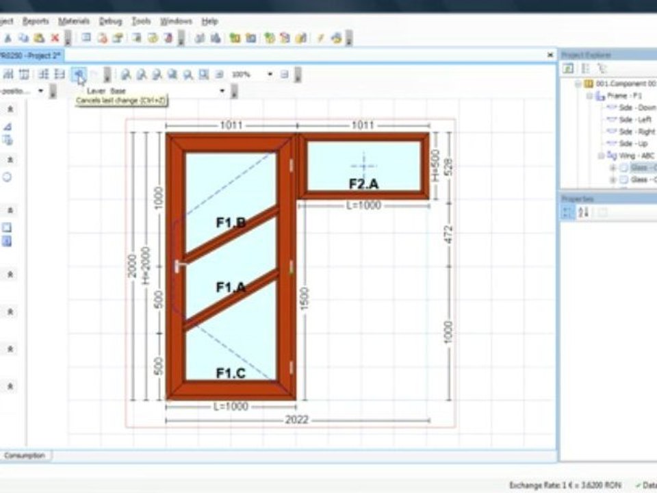Ra Workshop 3.2 - Joinery software - Window splitting