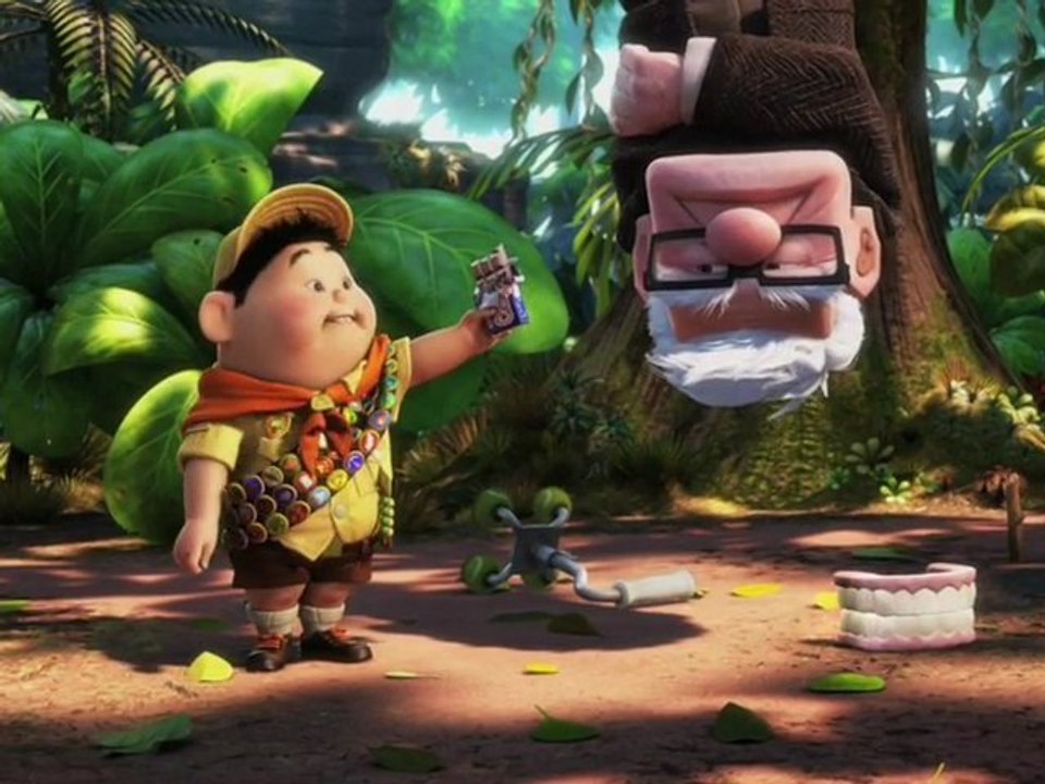 Russell tries to catch a snipe: UP out on DVD and Blu-ray