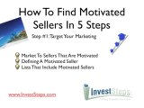 How To Find Motivated Sellers In 5 Steps - 1