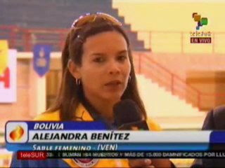 Esgrimista venezolana Alejandra Benitez