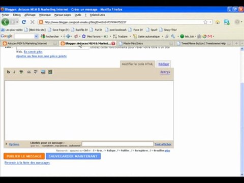 (Marketing de réseau) - Ajoutez un bouton RT sur votre blog