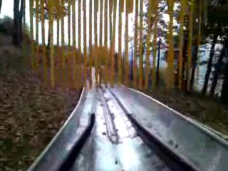 Rodelbaan Warsberg Sam samen met Maurice