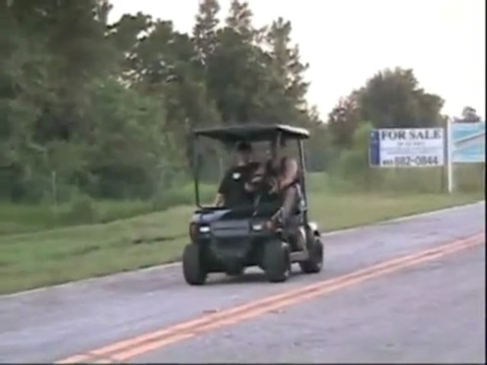 Morganho.com - Loucos num carro de golfe