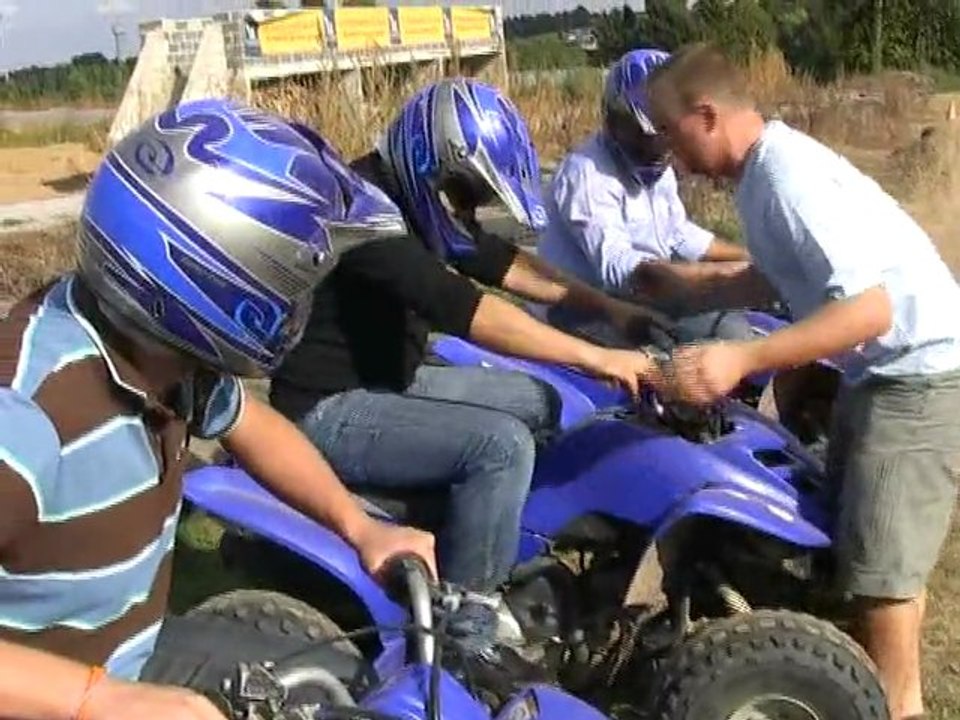 Le Cateau: Initiation au quad pour nos amis de CAVE