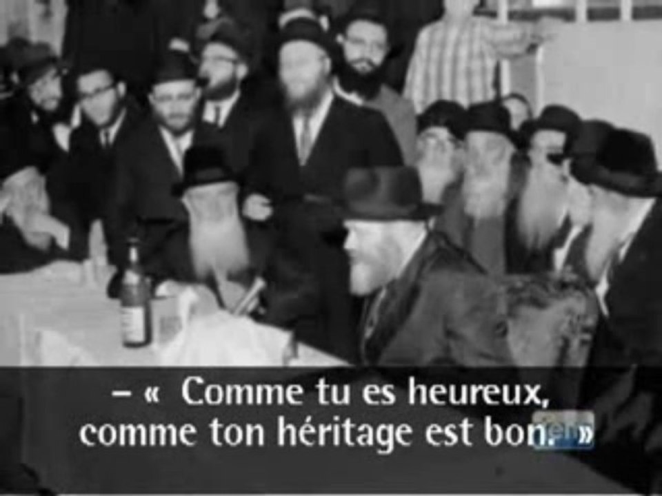 Discours du Rabbi sur l'instauration des Corps de la Paix.
