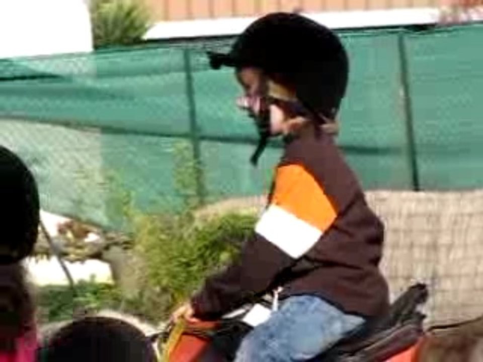 Nathan au Poney