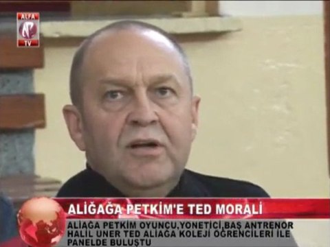 aliağa petkim basketbol takımı ted kolej ziyareti