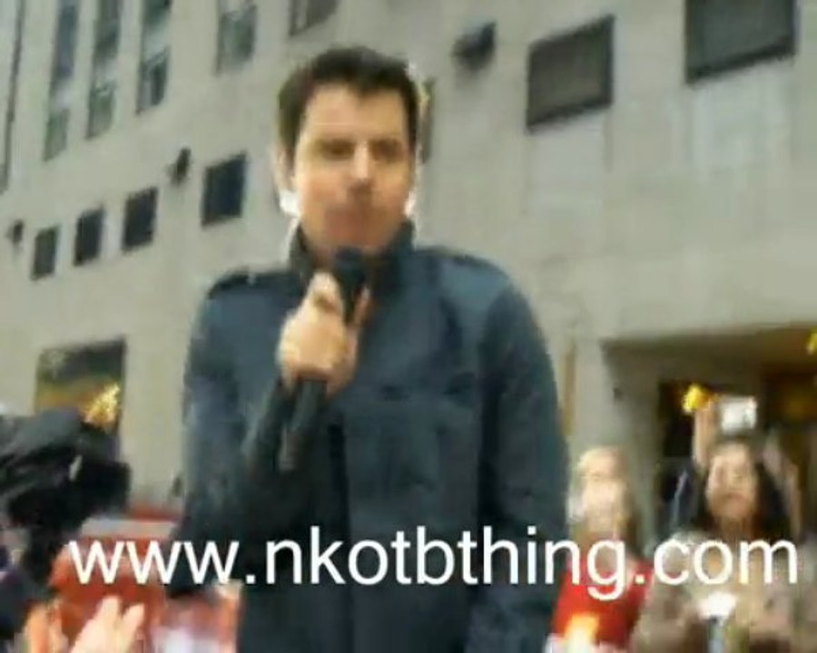 NKOTB rehearsing remix songs for Today Show