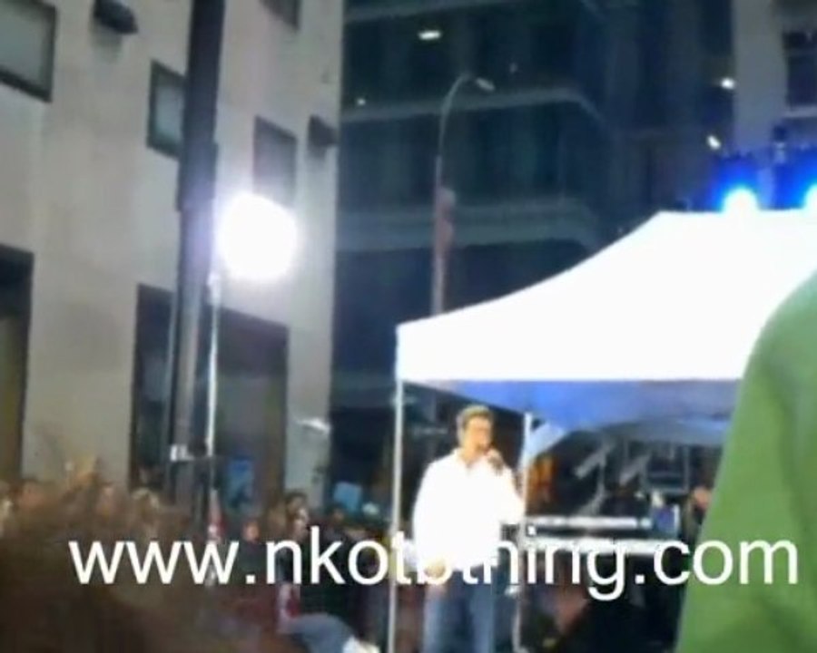 NKOTB rehearsing Summer Time for Today Show