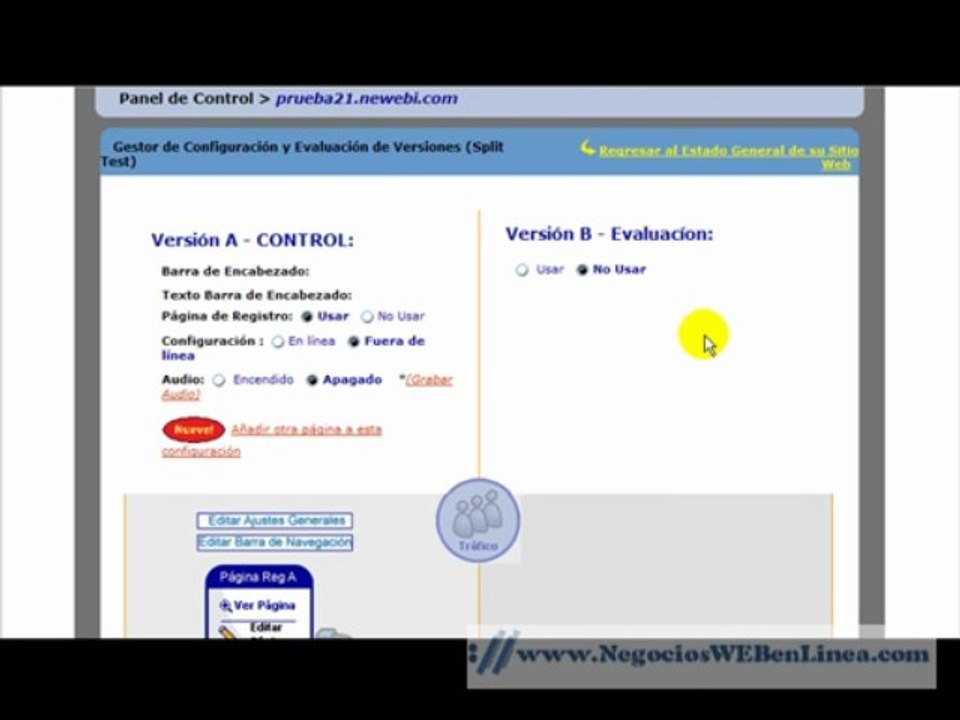 Crear pagina web en NWI