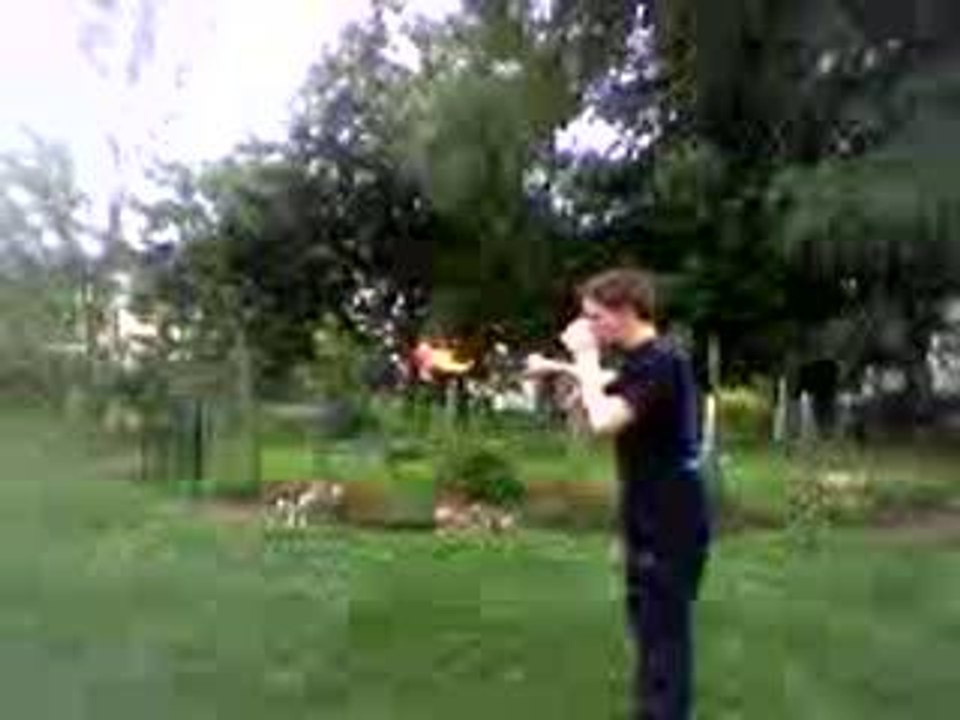 Premier essai de cracheur de feu