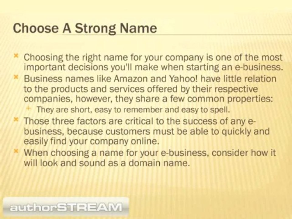 Tips to start your own e business